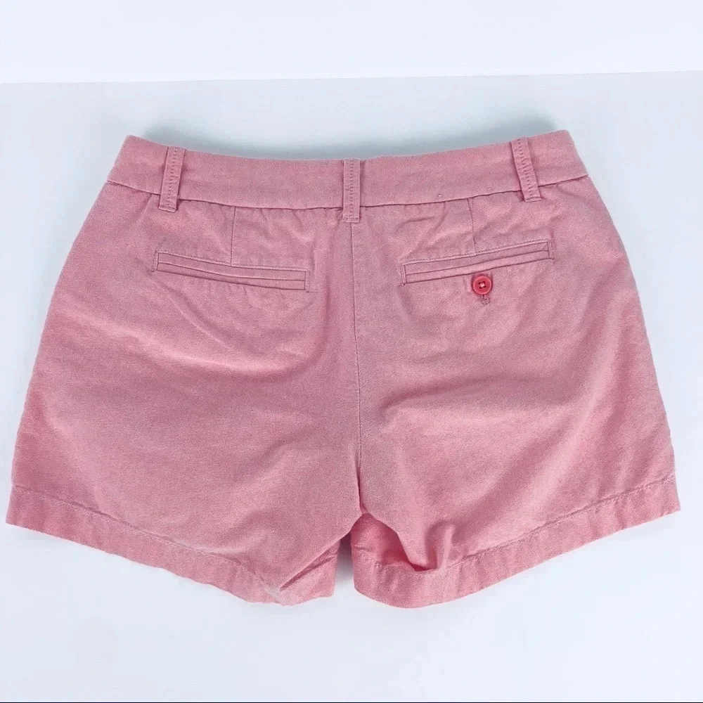 J Crew‎ Pink Oxford Cotton Shorts Preppy size 2
